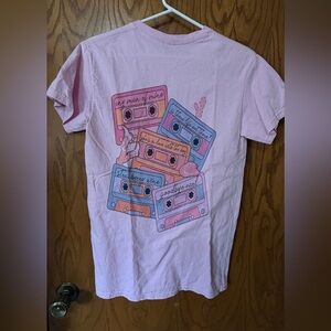 Gildan Women's Pink Cassette Graphic Tee